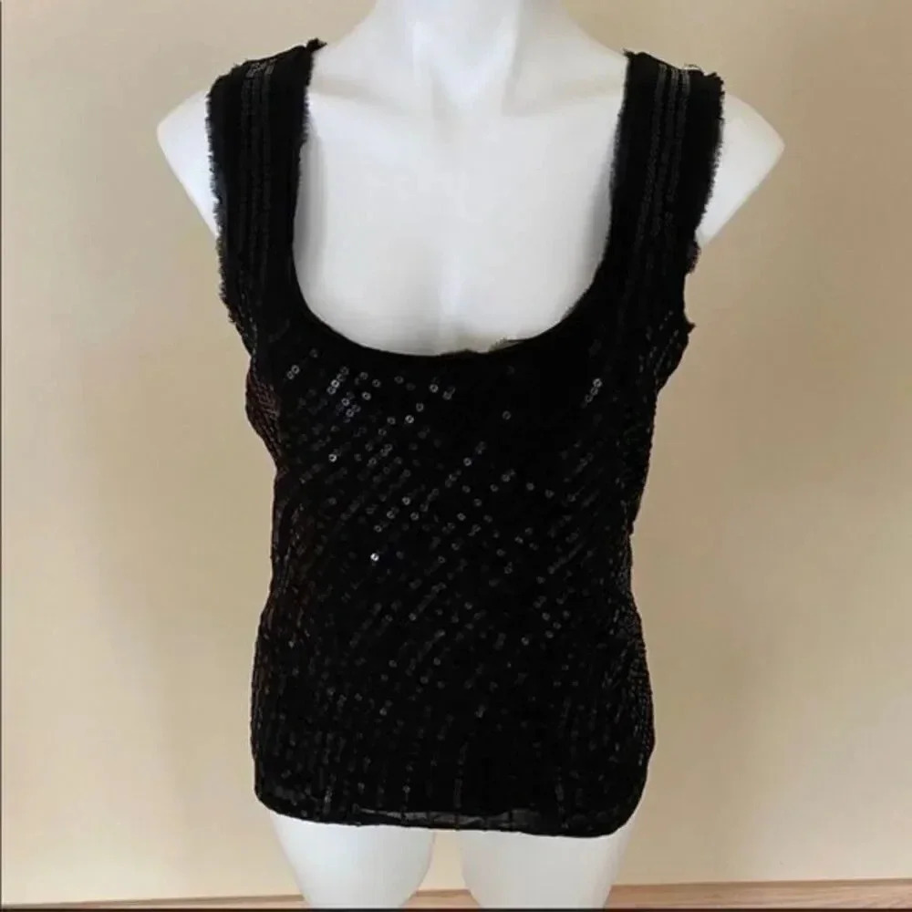 White House Black Marks sequined black tan…